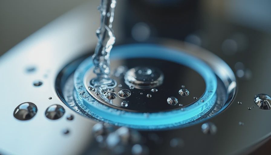 Touchless faucet sensor area showing cleaning challenges