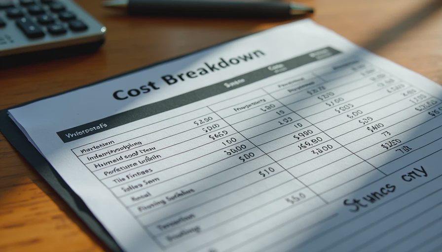 Real cost breakdown spreadsheet for half bath renovation project