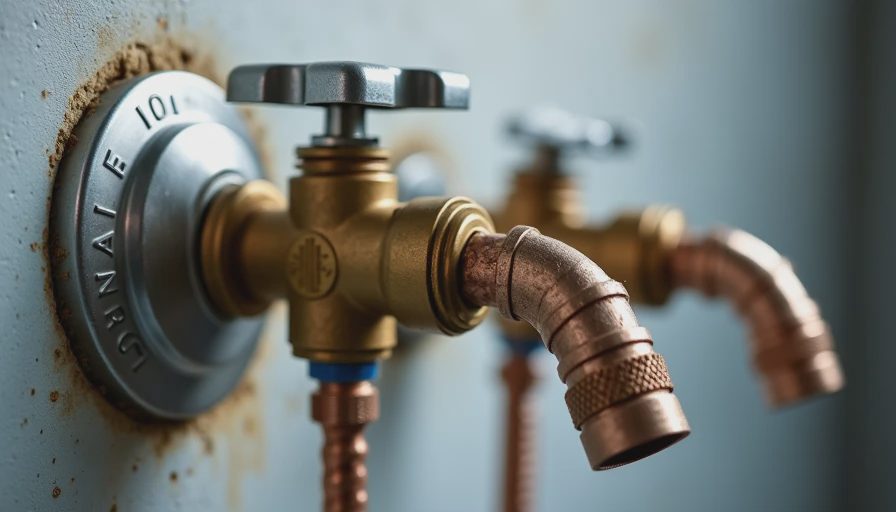 Properly installed shower valve rough-in with plumbing connections