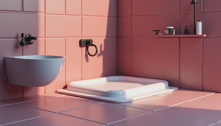 Visual context for pvc shower pan liners
