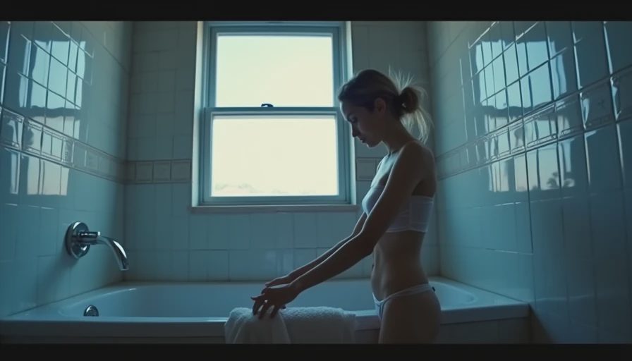 Visual context for tile tub walls