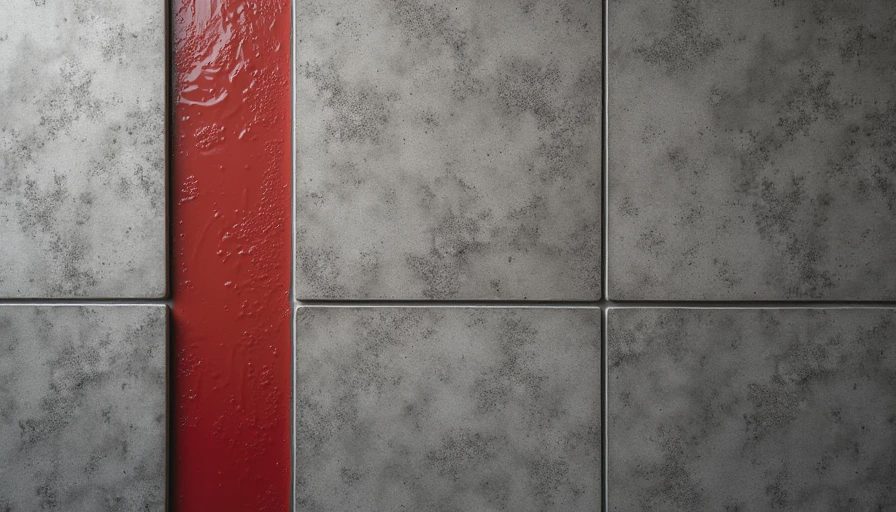 Visual context for powder room wall tile