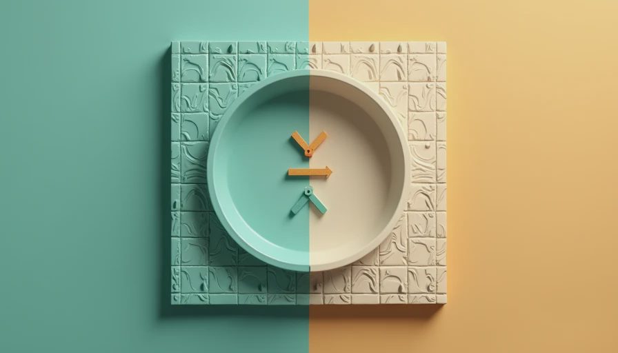 Visual context for shower insert vs tile