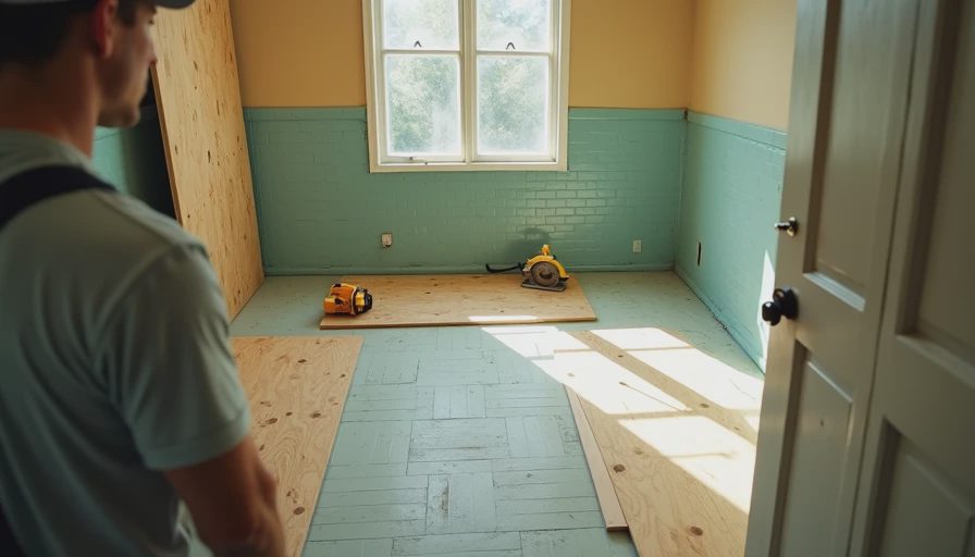 Visual context for how to install subfloor in bathroom