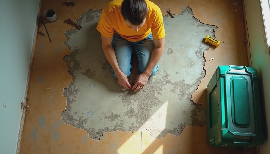 Visual context for water damage subfloor repair cost