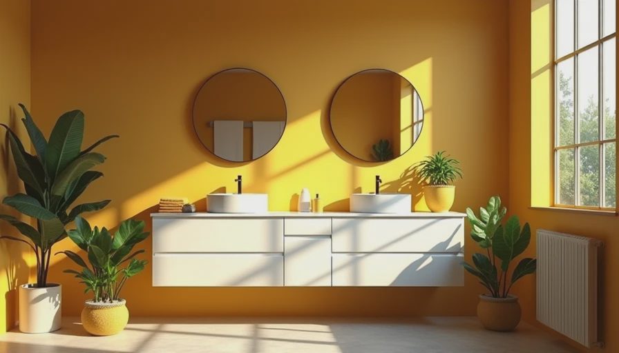 Illustration for 36 inch white bathroom vanity