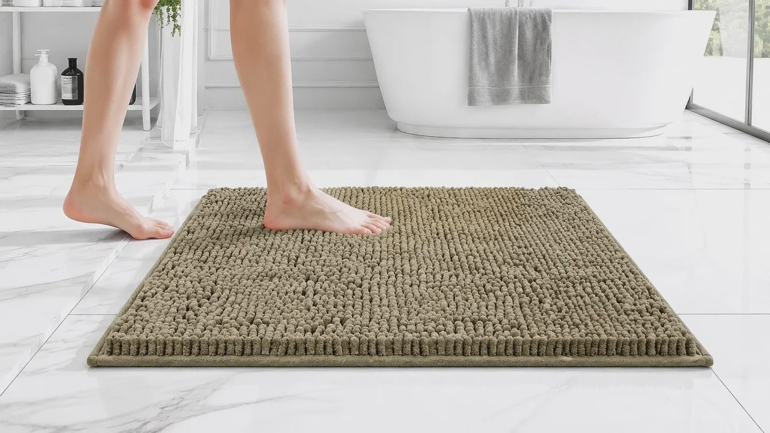 Small Bath Mat That Actually Works: Chenille, Non-Slip, and Built for Real Bathrooms