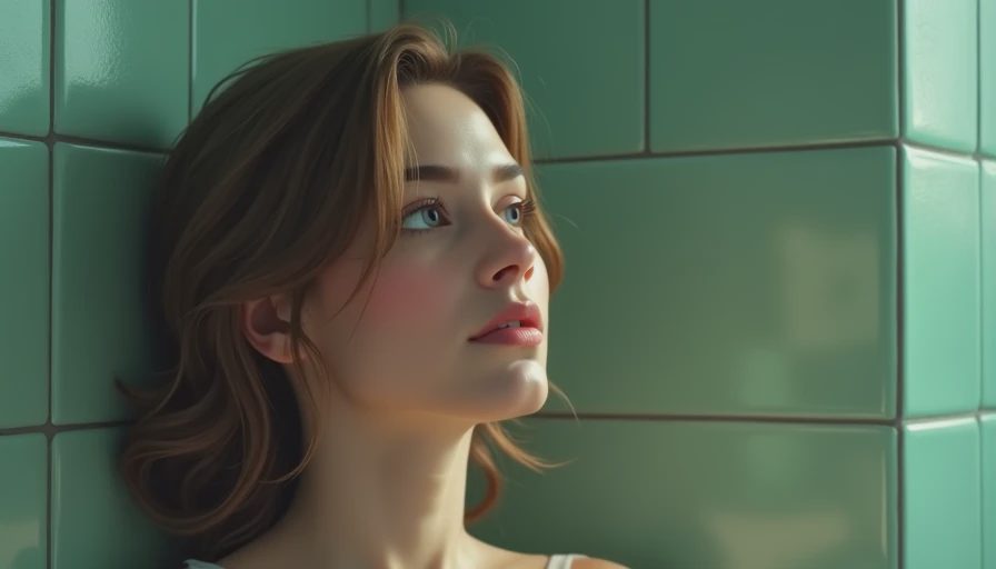 Illustration for shower wall tile
