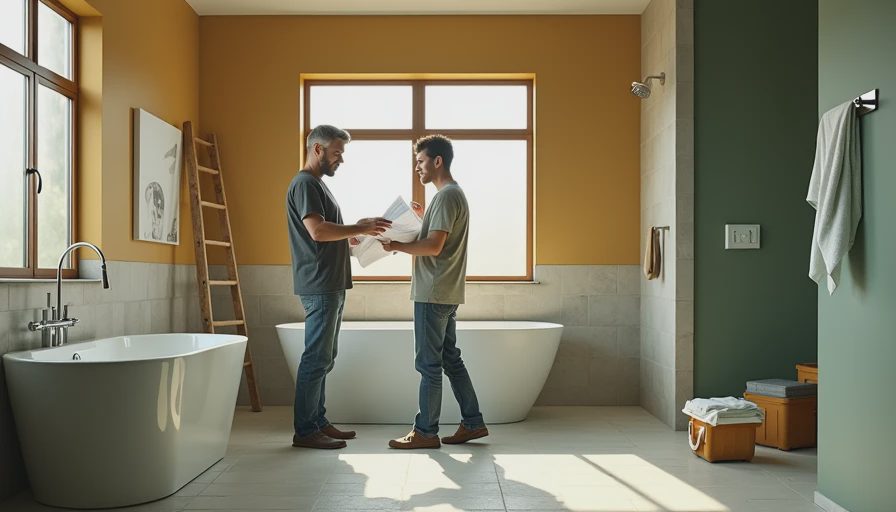 Visual context for bathroom remodel cost
