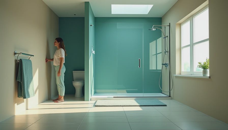Visual context for shower enclosure